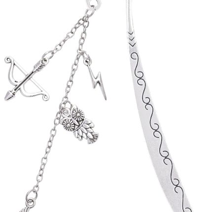 Fantasy Metal Bookmark Gifts - Charm Horse Bow and Arrow Owl Lightning Book Mark Reading Men Book Lovers Pegasus Unique Merch Page Marker Boy Kids Bookish Students Teachers Birthday School